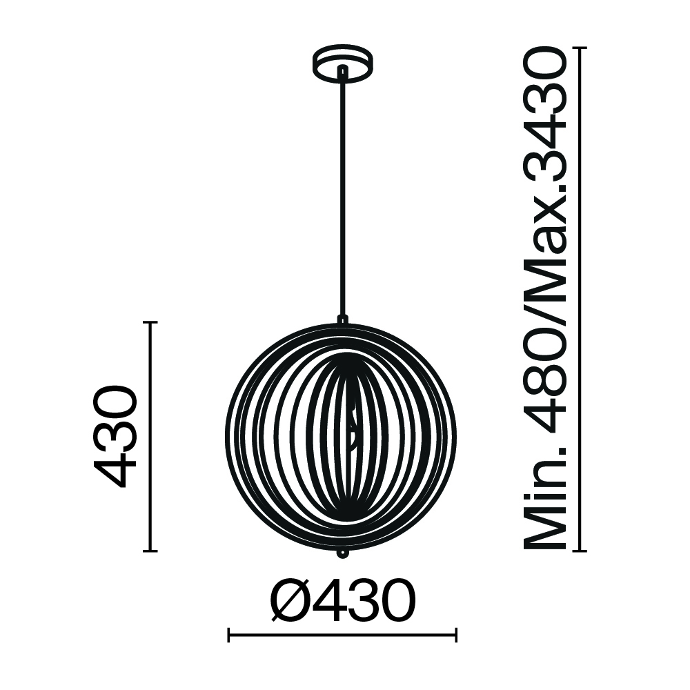 Maytoni Modern Roots Подвесной светильник цвет: черный MOD197PL-01W