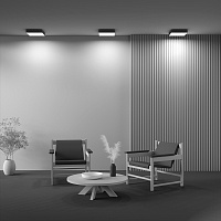 Maytoni Technical Zon Потолочный светильник цвет: черный C032CL-36W3K-SQ-B