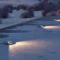 Maytoni Outdoor Flash Встраиваемый светильник цвет: серебро O044DL-L1S3K