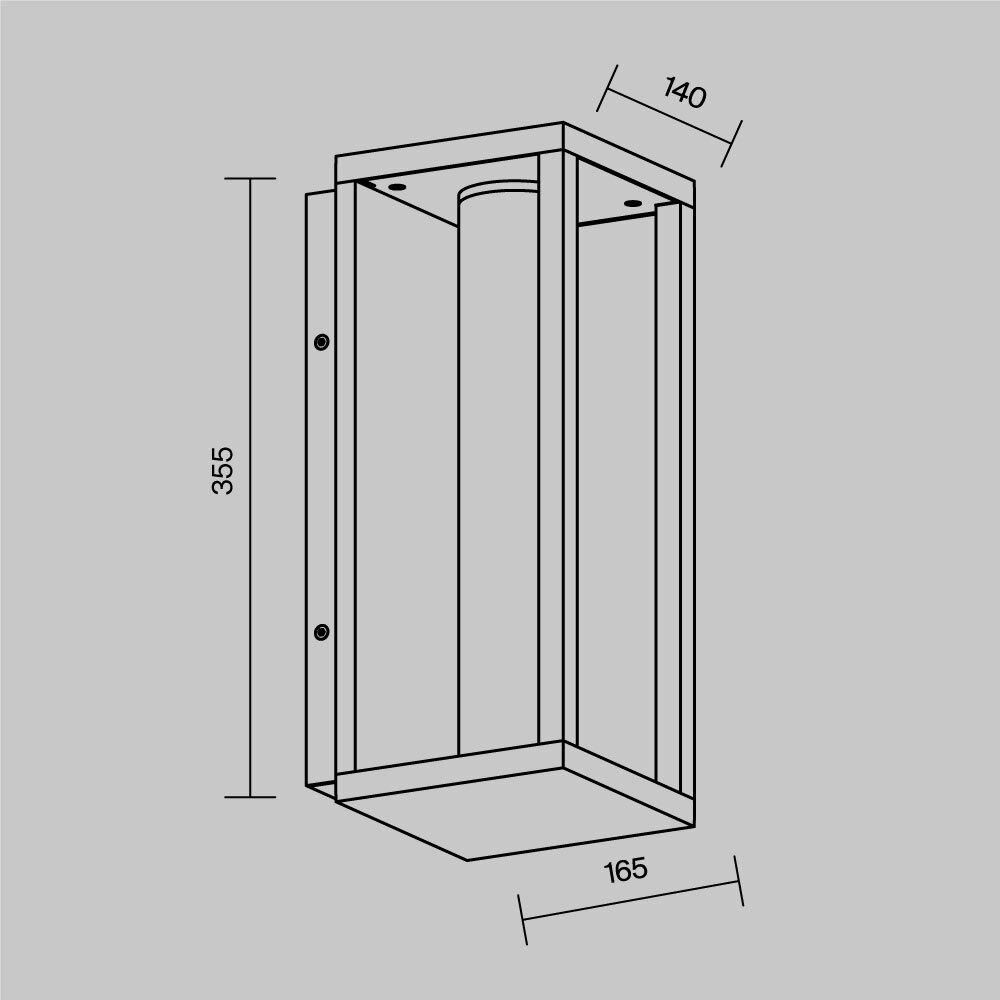 Maytoni Outdoor Expo Настенный светильник (бра) цвет: черный O480WL-L12B3K