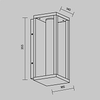 Maytoni Outdoor Expo Настенный светильник (бра) цвет: черный O480WL-L12B3K