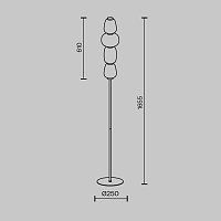 Maytoni Modern Pattern Напольный светильник (торшер) цвет: хром MOD267FL-L32CH3K