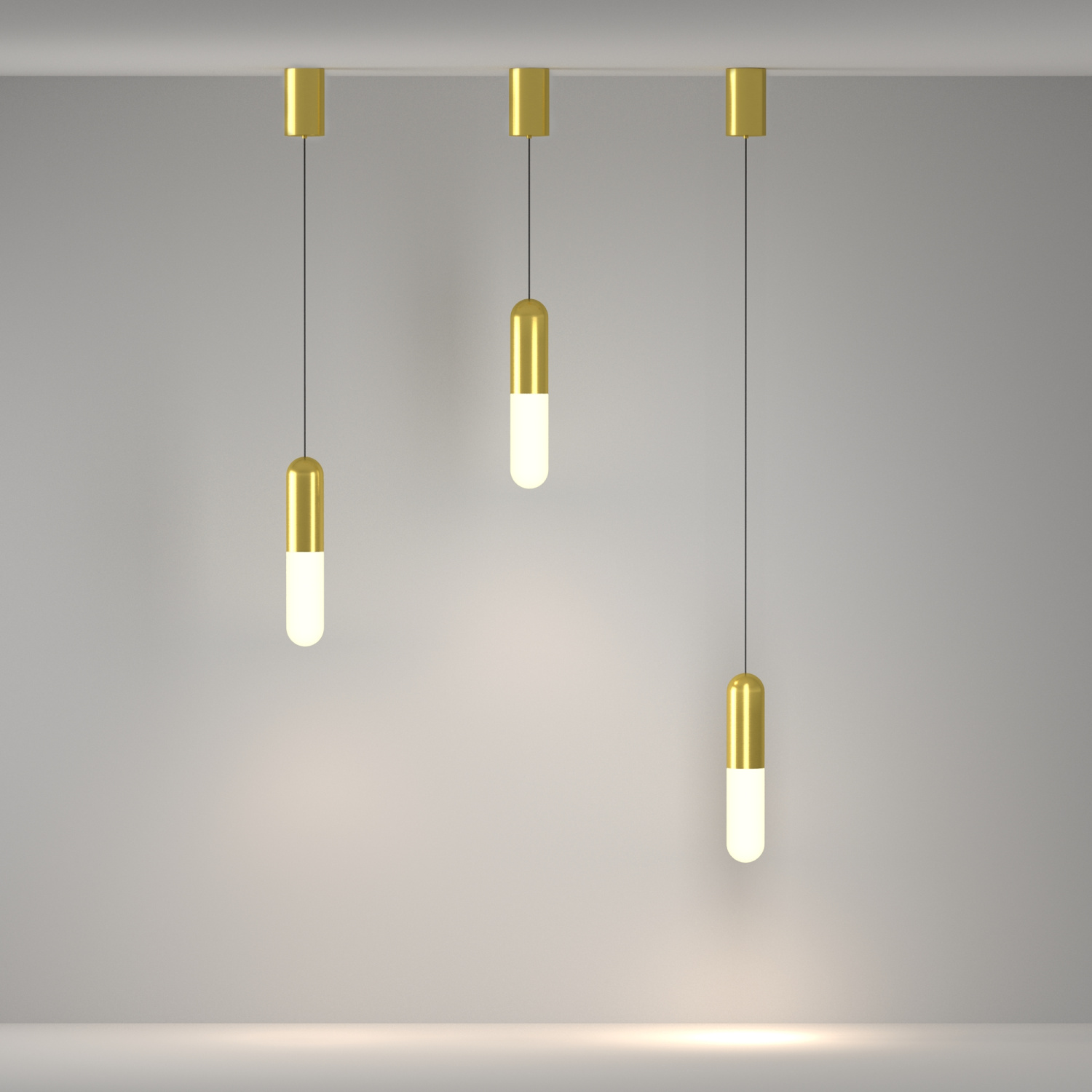 Maytoni Technical Mist Подвесной светильник цвет: латунь P101PL-L300-12W3K-BS