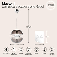 Maytoni Modern Rebel Подвесной светильник цвет: хром MOD322PL-L6B3K