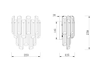 Maytoni Classic Flare Настенный светильник (бра) цвет: золото DIA200WL-02G