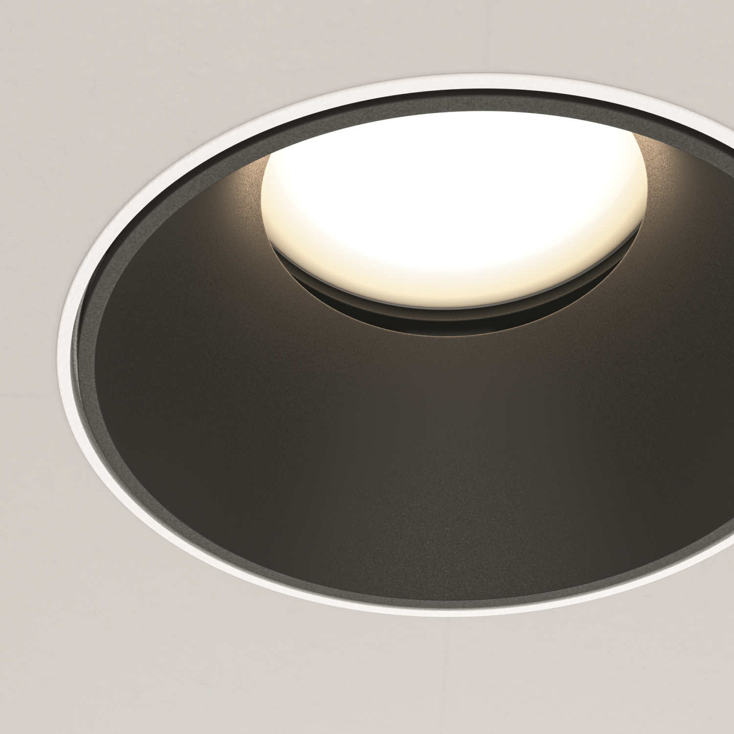 Maytoni Technical Share Встраиваемый светильник цвет: бело-черный DL051-U-2WB