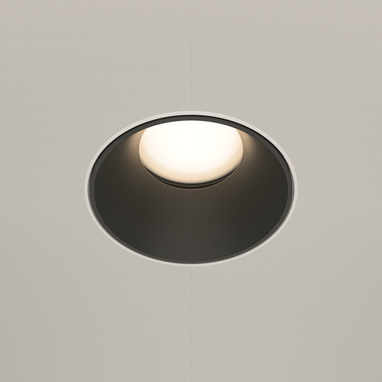 Maytoni Technical Share Встраиваемый светильник цвет: бело-черный DL051-U-2WB