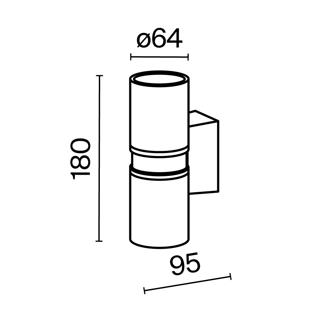 Maytoni Outdoor Bowery Настенный светильник (бра) цвет: черный O582WL-02B