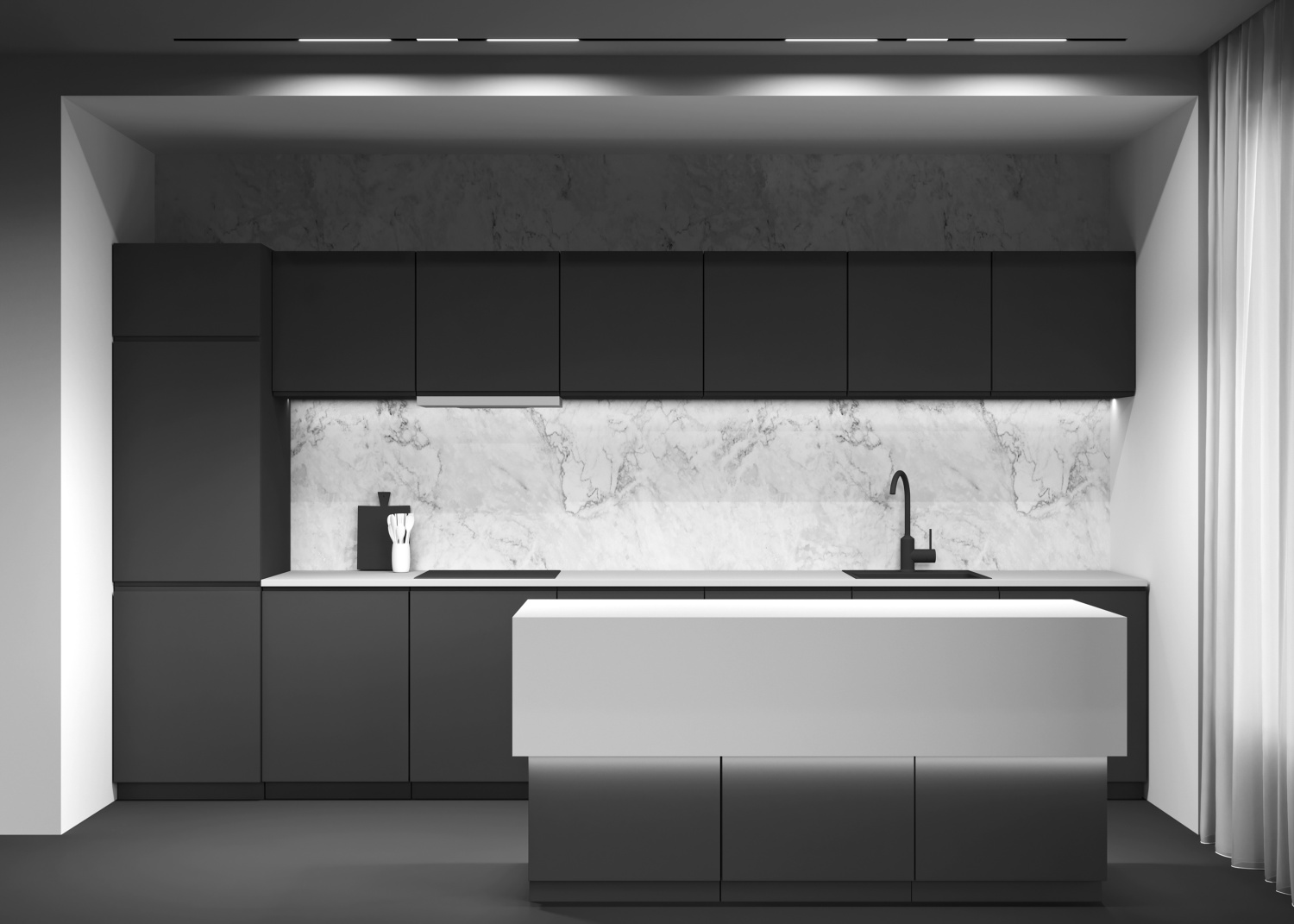 Maytoni Technical Basis Трековый светильник цвет: черный TR074-2-12W4K-B