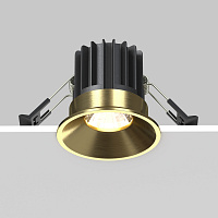 Maytoni Technical Round Встраиваемый светильник цвет: латунь DL058-7W4K-BS