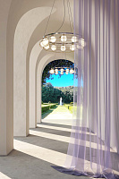 Maytoni Modern Carcass Подвесной светильник цвет: золото и хром MOD312PL-12GCH