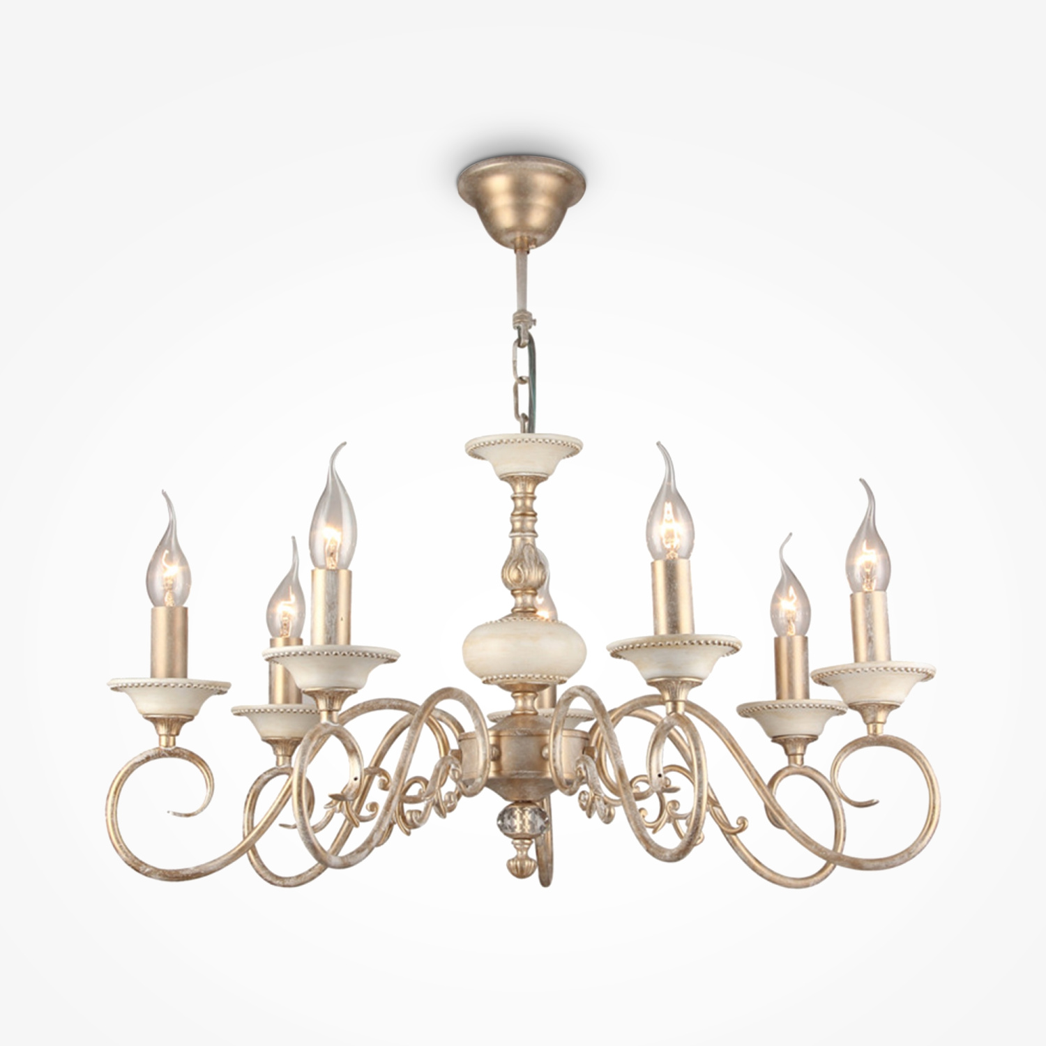 Maytoni Classic Perla Люстра цвет: кремовый с золотом ARM337-07-R