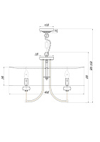 Maytoni Classic Roma Подвесной светильник цвет: золото ARM006PL-08G