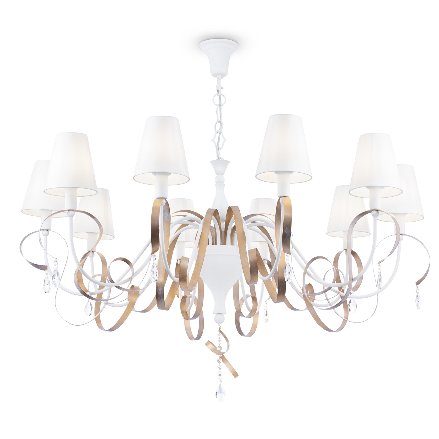 Maytoni Classic Intreccio Люстра цвет: белый с золотом ARM010-10-W