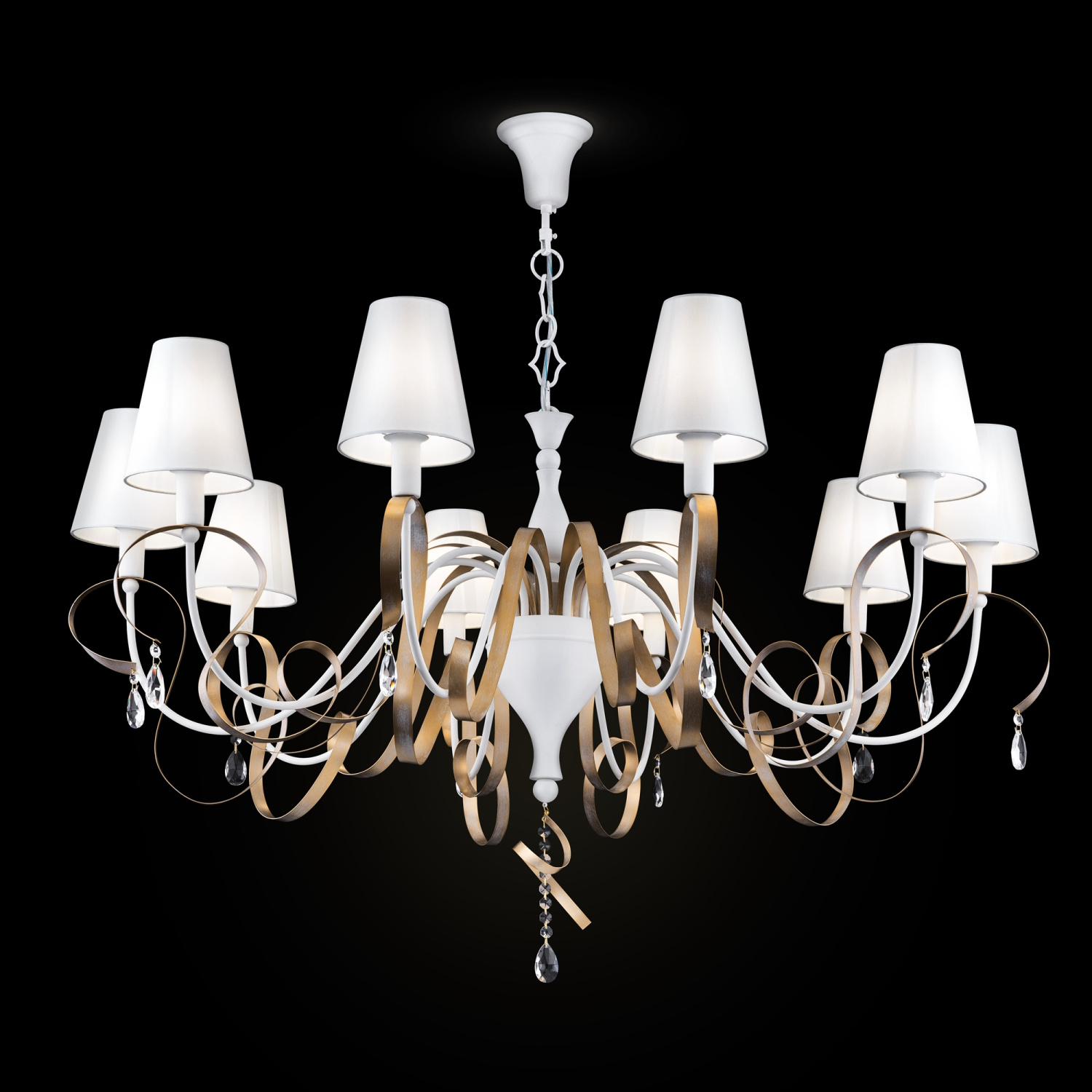 Maytoni Classic Intreccio Люстра цвет: белый с золотом ARM010-10-W