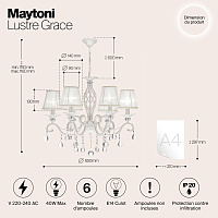 Maytoni Classic Grace Люстра цвет: белый ARM247-06-G