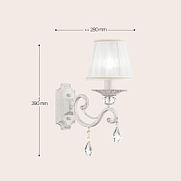 Maytoni Classic Grace Настенный светильник (бра) цвет: белый ARM247-01-G