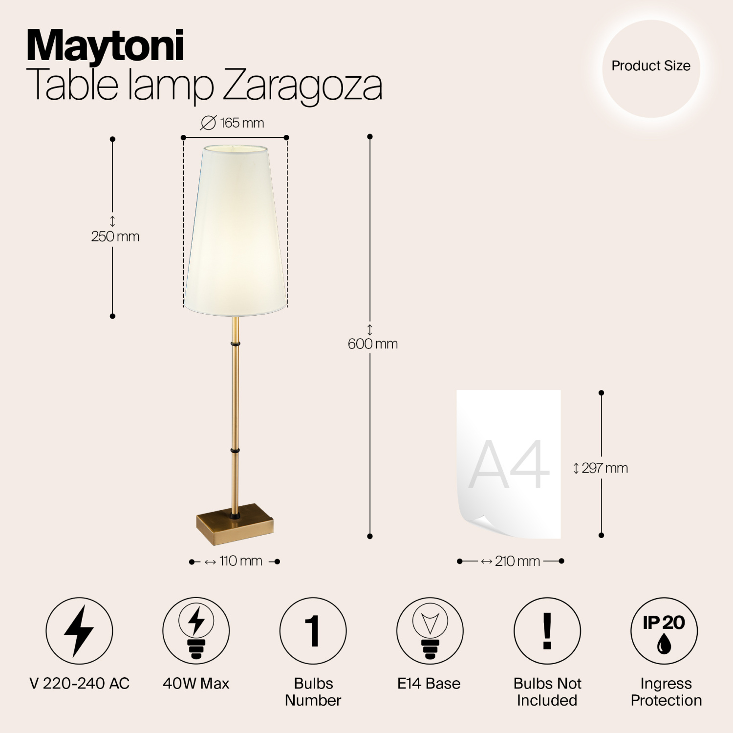 Maytoni Classic Zaragoza Люстра цвет: латунь H001CL-05BS