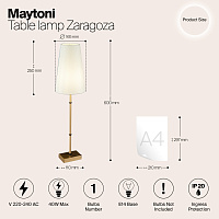 Maytoni Classic Zaragoza Люстра цвет: латунь H001CL-05BS