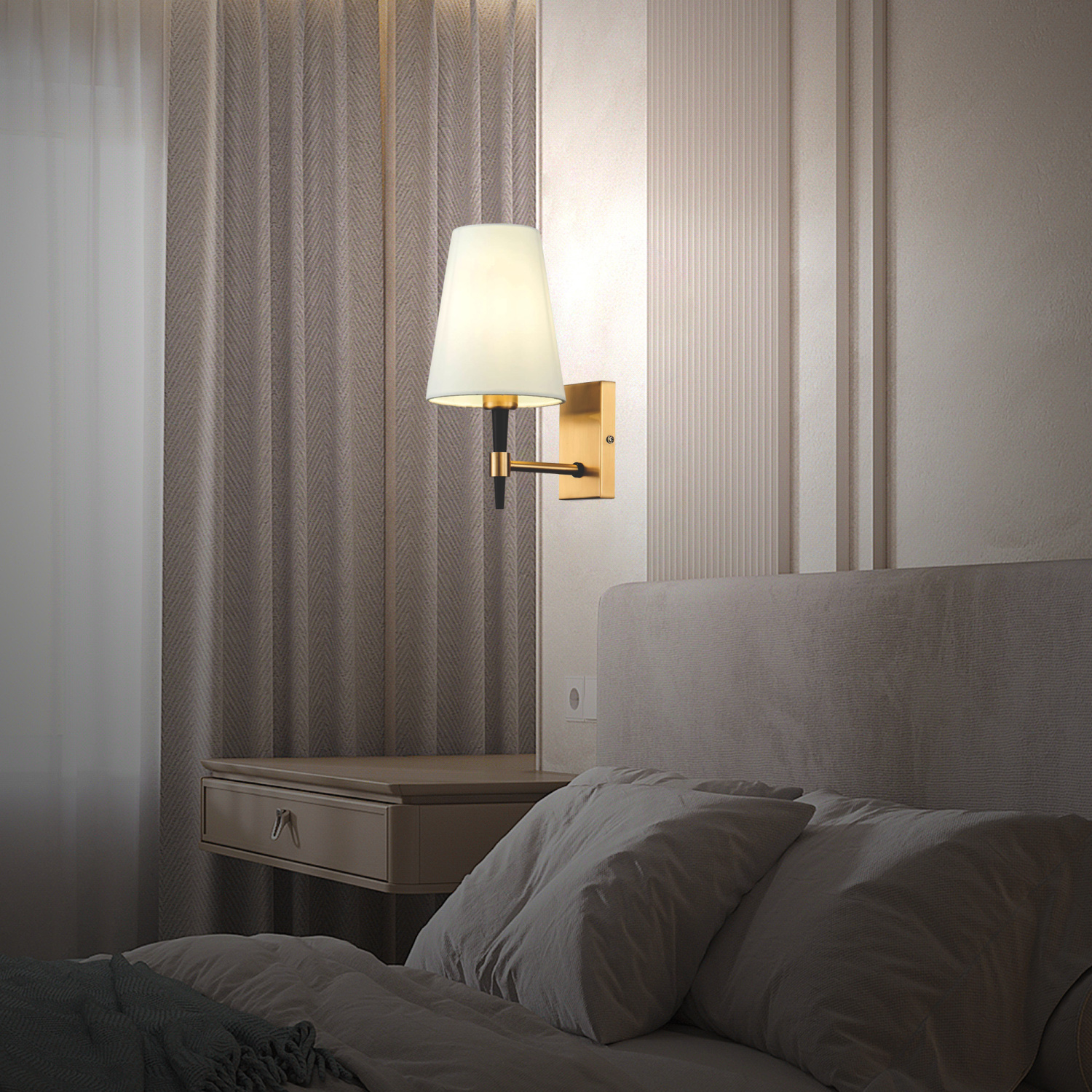 Maytoni Classic Zaragoza Настенный светильник (бра) цвет: латунь H001WL-01BS