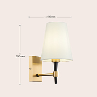 Maytoni Classic Zaragoza Настенный светильник (бра) цвет: латунь H001WL-01BS