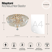 Maytoni Classic Basfor Люстра цвет: золото DIA100-CL-03-G