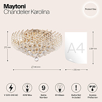Maytoni Classic Karolina Люстра цвет: золото DIA120-09-G