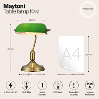 Maytoni Classic Kiwi Настольный светильник цвет: латунь Z153-TL-01-BS
