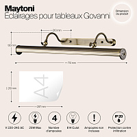 Maytoni Classic Govanni Подсветка цвет: бронза PIC119-44-R