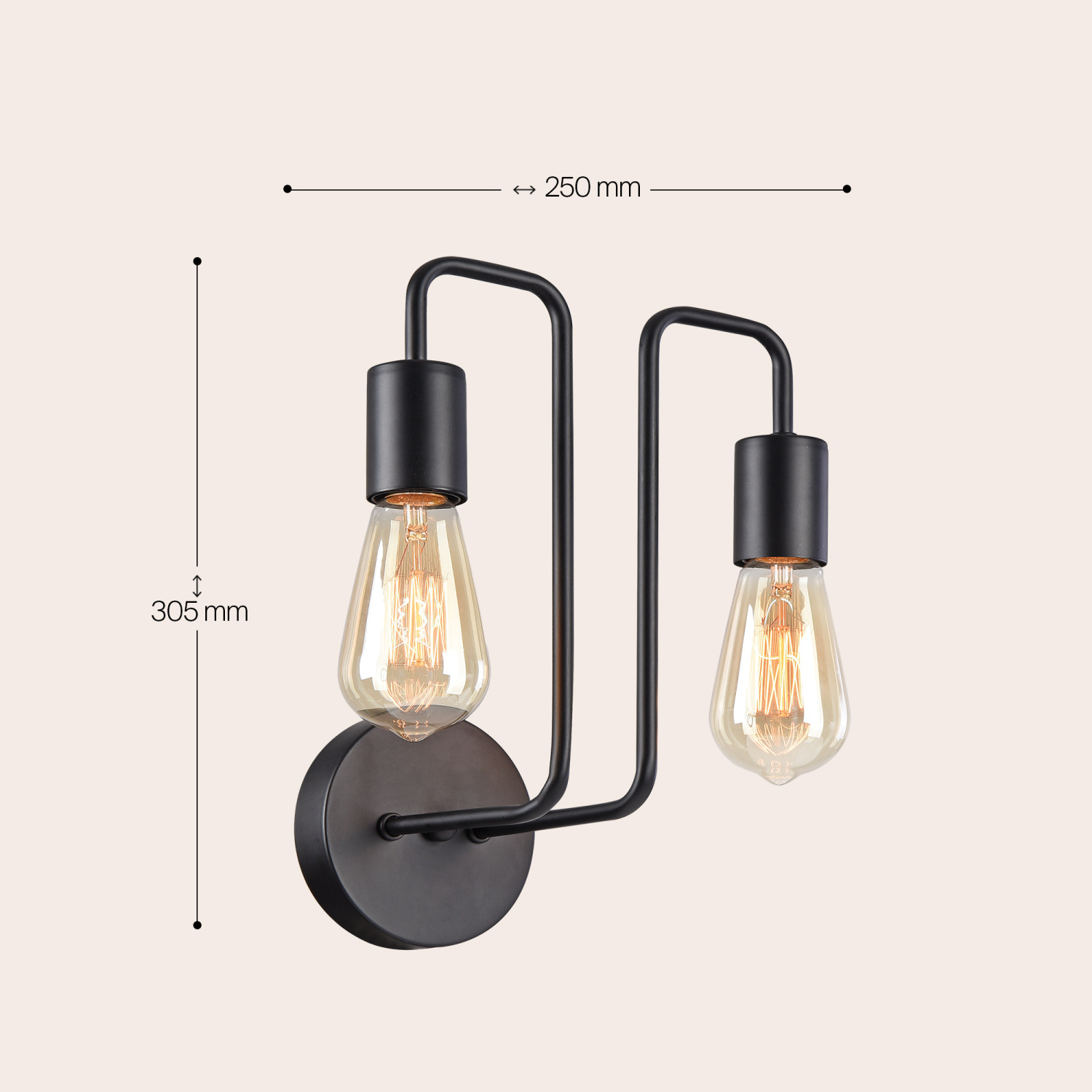 Maytoni Loft Gilbert Настенный светильник (бра) цвет: черный T532WL-02B