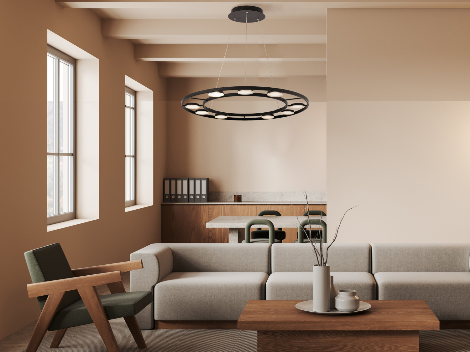 Maytoni Modern Fad Подвесной светильник цвет: черный MOD070PL-L63B3K