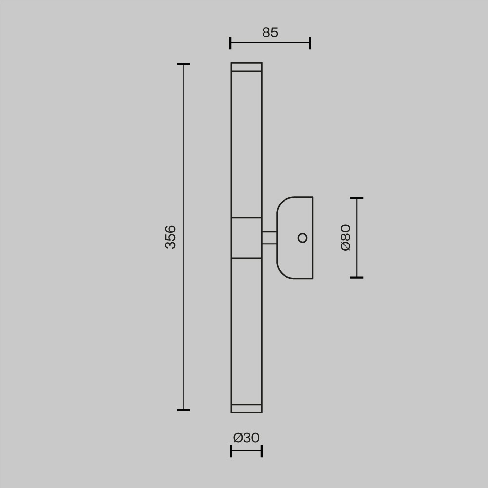 Maytoni Modern Axis Настенный светильник (бра) цвет: золото MOD106WL-L10G3K
