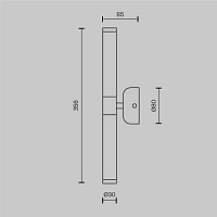 Maytoni Modern Axis Настенный светильник (бра) цвет: золото MOD106WL-L10G3K