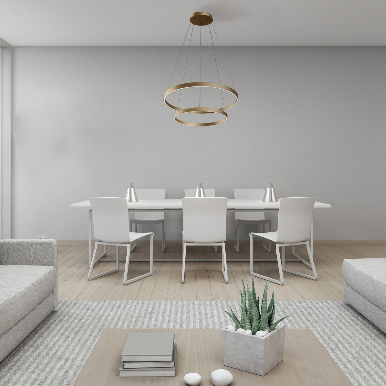 Maytoni Modern Rim Подвесной светильник цвет: латунь MOD058PL-L74BS4K