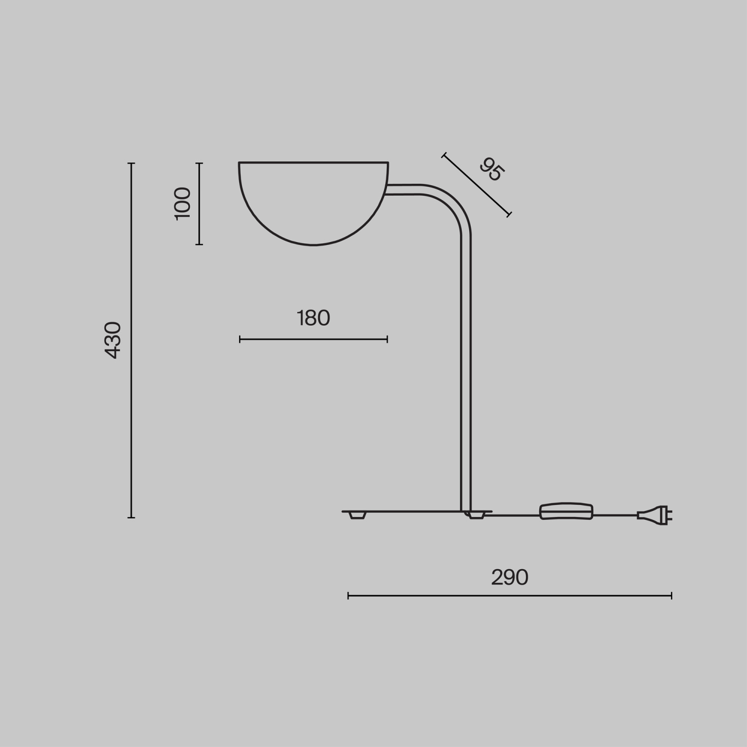 Maytoni Modern Mollis Настольный светильник цвет: черный MOD126TL-01B
