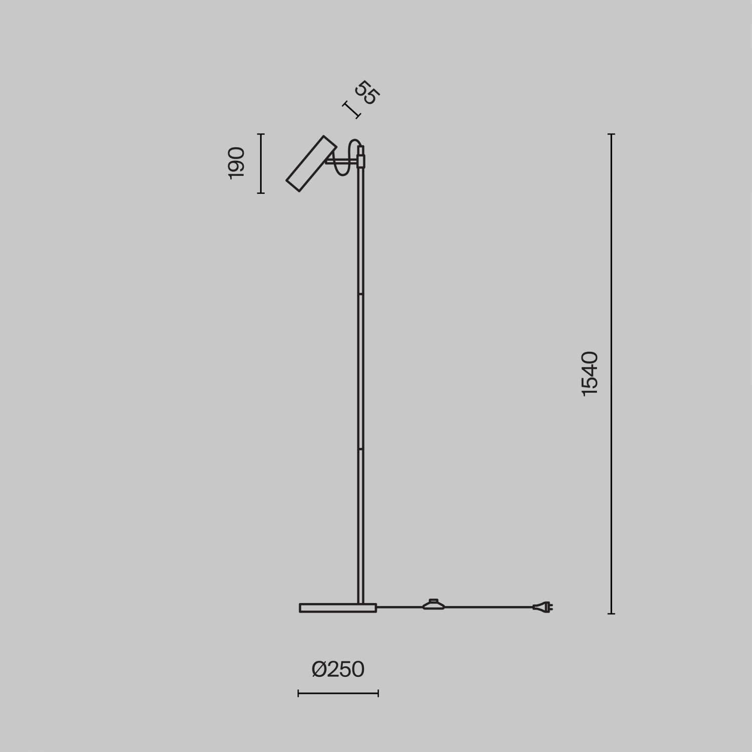 Maytoni Modern Bansky Напольный светильник (торшер) цвет: черный MOD129FL-01B