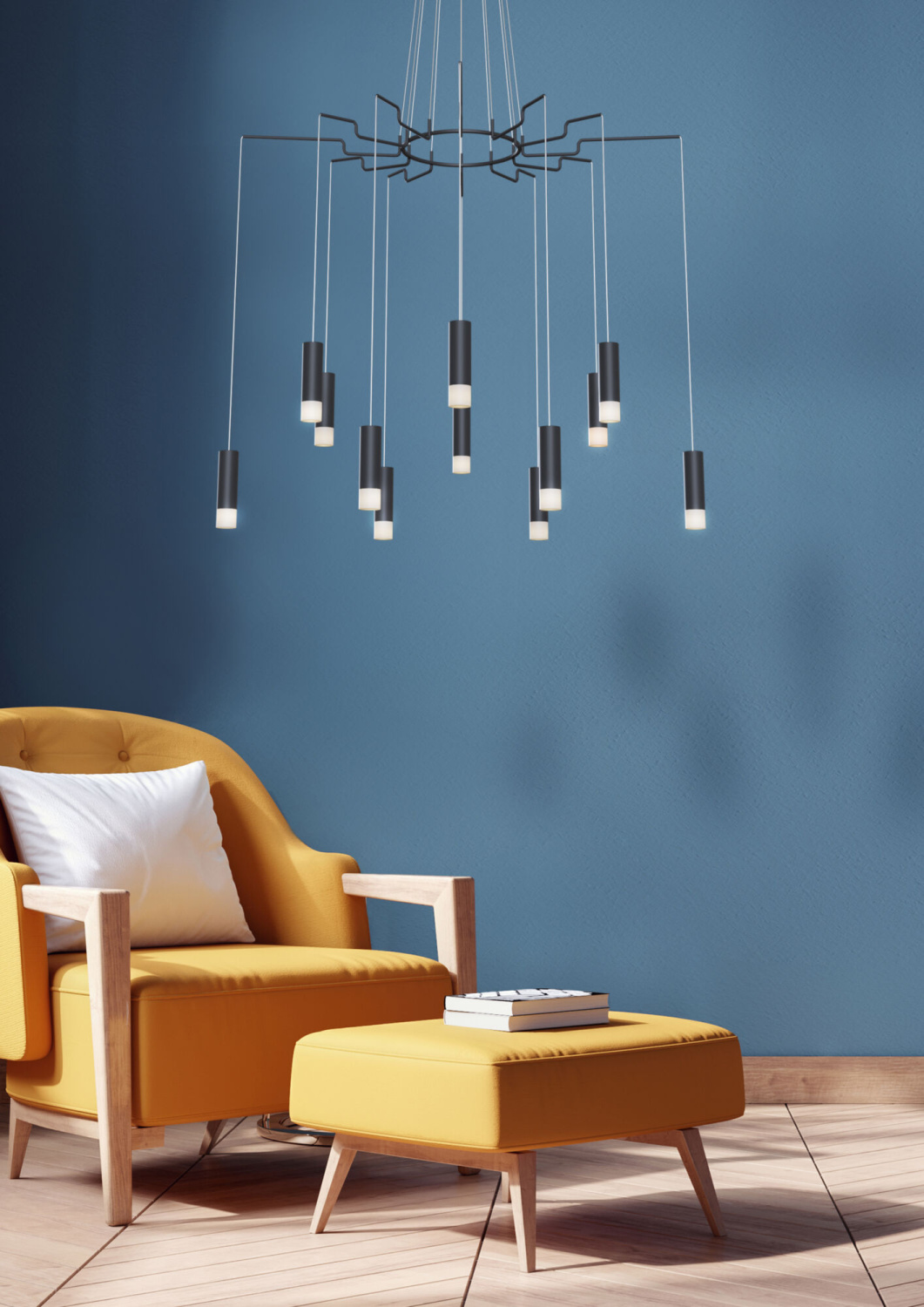 Maytoni Modern Davida Подвесной светильник цвет: черный MOD035PL-12B