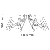 Maytoni Modern Vigo Потолочный светильник цвет: черный MOD620CL-16B