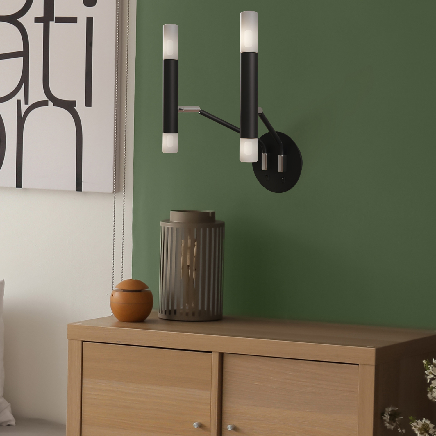 Maytoni Modern Vigo Настенный светильник (бра) цвет: черный MOD620WL-04B