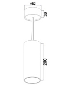 Maytoni Technical Focus LED Подвесной светильник цвет: белый P071PL-L12W4K