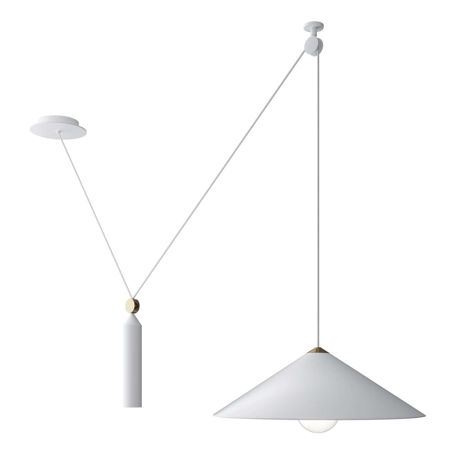 Maytoni Technical Peso Подвесной светильник цвет: белый P080PL-01W