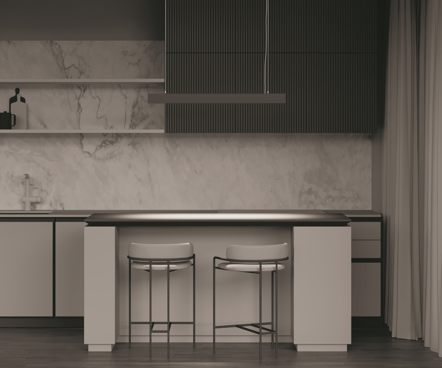 Maytoni Technical Points Подвесной светильник цвет: черный P050PL-L40B4K