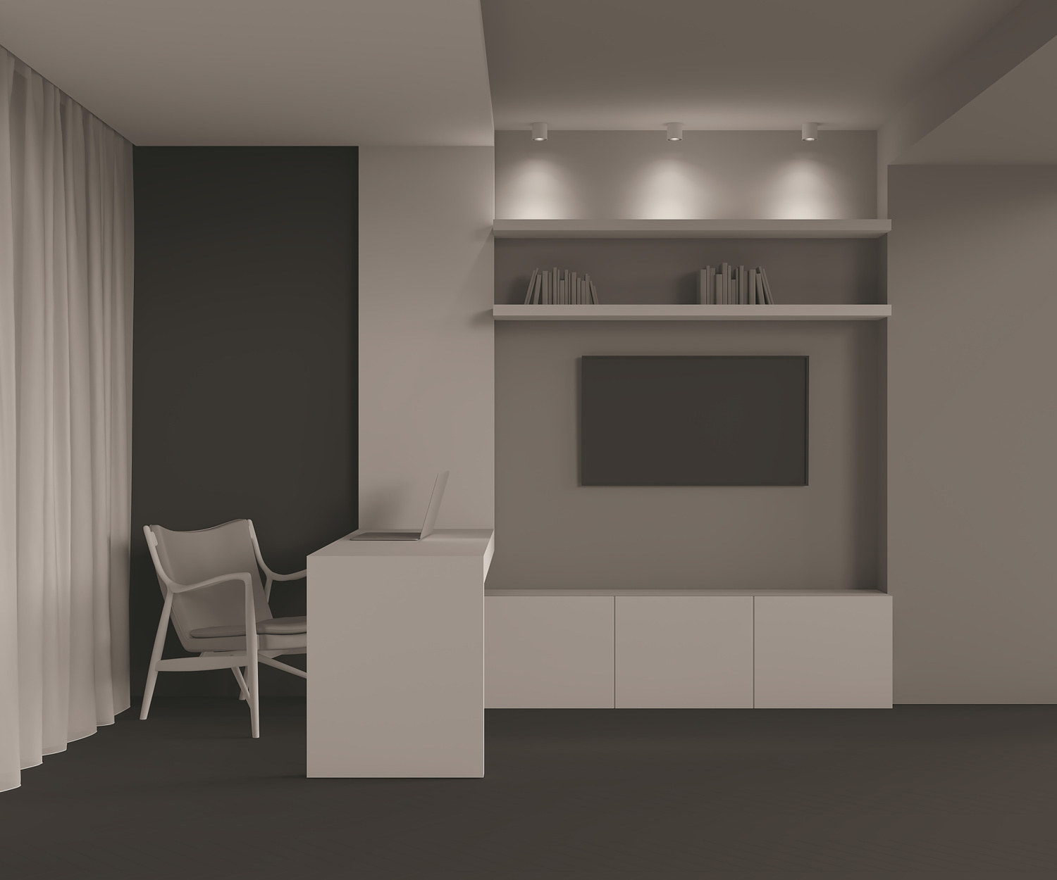 Maytoni Technical Alfa LED Потолочный светильник цвет: бело-черный C064CL-L12W4K