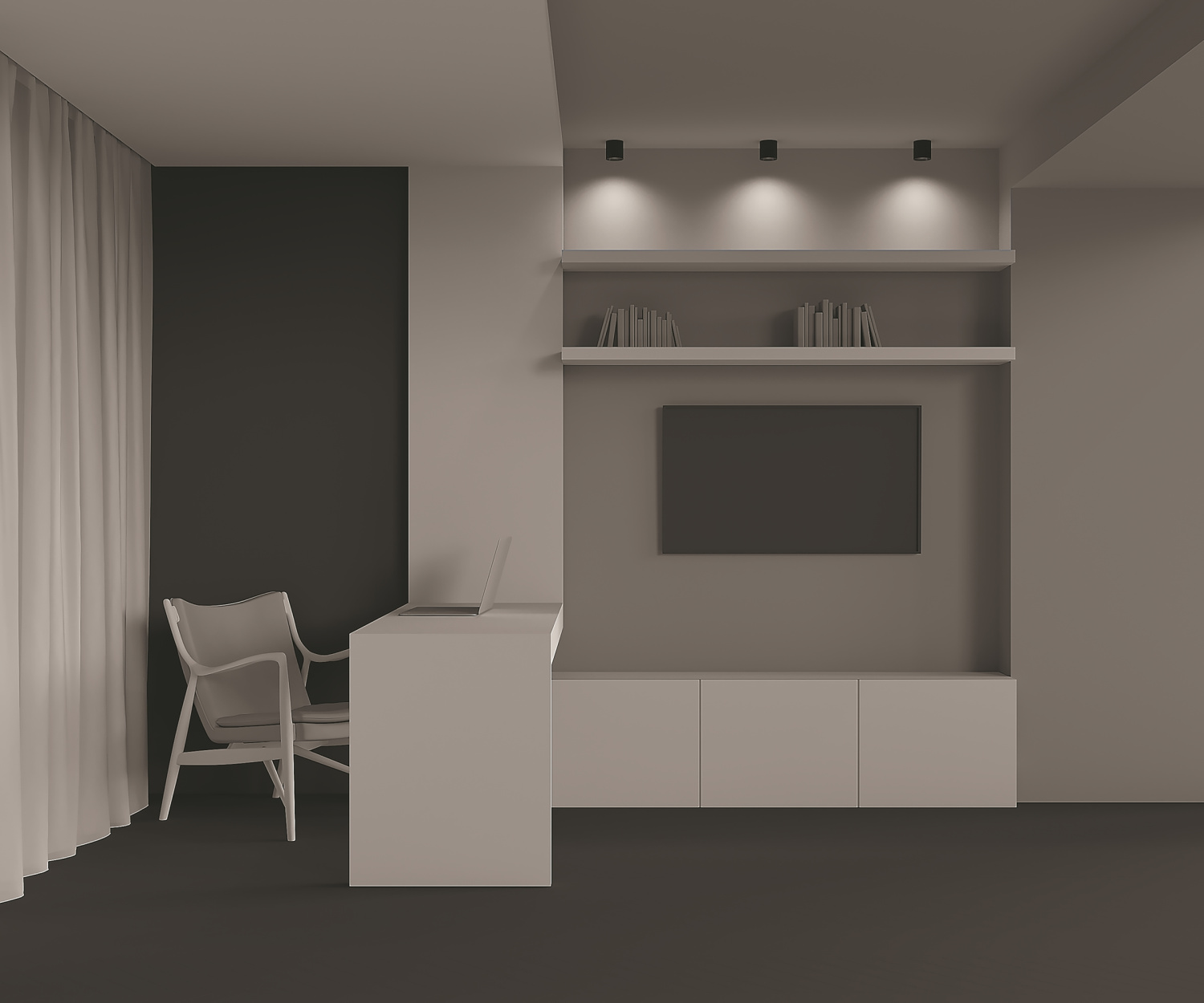 Maytoni Technical Alfa LED Потолочный светильник цвет: черный C064CL-L12B4K