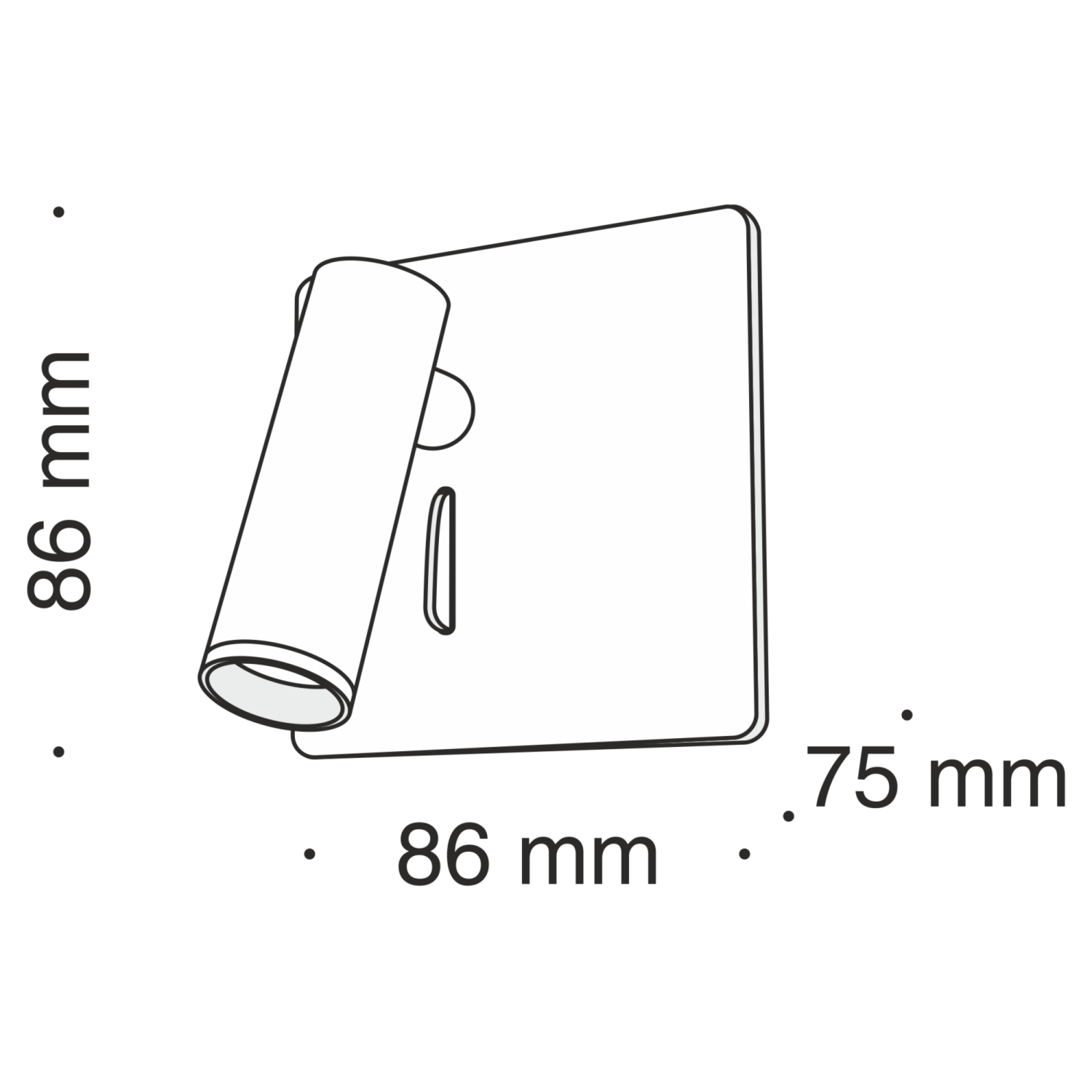 Maytoni Technical Mirax Настенный светильник (бра) цвет: черный C040WL-L3B3K