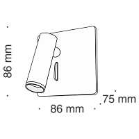 Maytoni Technical Mirax Настенный светильник (бра) цвет: черный C040WL-L3B3K