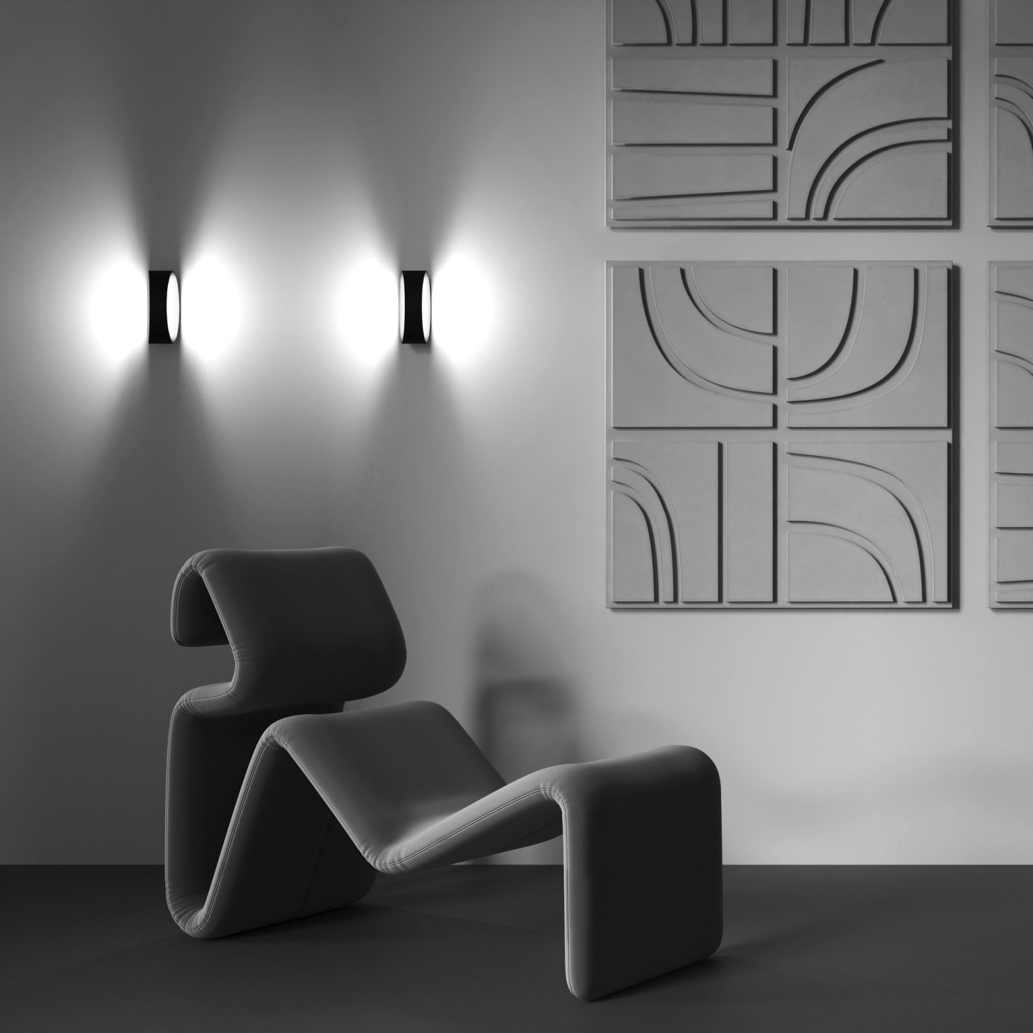 Maytoni Technical Trame Настенный светильник (бра) цвет: черный C806WL-L5B