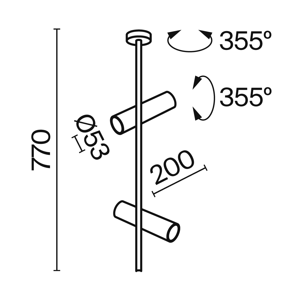 Maytoni Technical Elti Потолочный светильник цвет: белый C021CL-02W