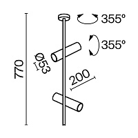 Maytoni Technical Elti Потолочный светильник цвет: белый C021CL-02W