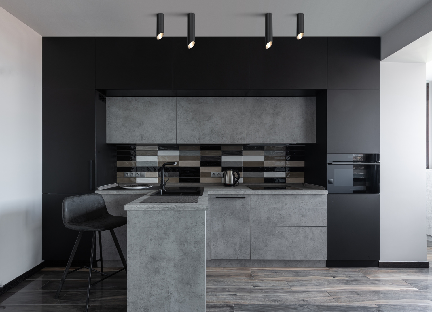 Maytoni Technical Lipari Потолочный светильник цвет: черный C025CL-01B